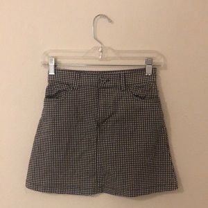 checkered skirt
